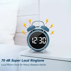 Elektron Retro Stol Üstü Budilnik Saat thumbnail