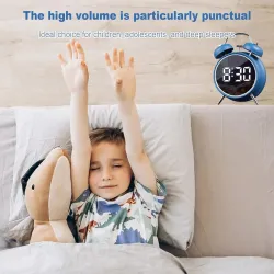 Elektron Retro Stol Üstü Budilnik Saat thumbnail