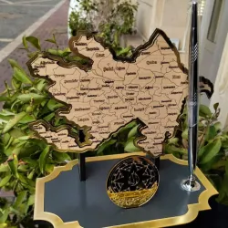 Azərbaycan Xəritəsi Dizaynlı Stolüstü Nabor – Milli Məkan Dekoru thumbnail