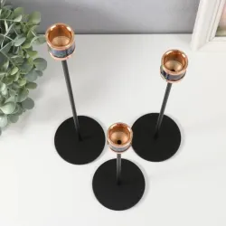 3-lü Stolüstü Şamdan – Dekorativ və Zərif Dizayn thumbnail