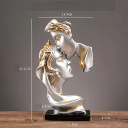 Romantik Öpüşən Cütlük Abstrakt Heykəli thumbnail