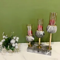 Stol Üstü Şamdan Dekor – Metal Şamdan thumbnail