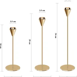 3-lü Stolüstü Şamdan – Dekorativ və Zərif Dizayn thumbnail