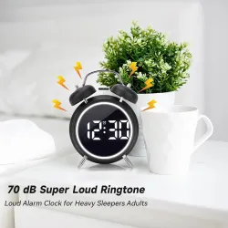 Elektron Retro Stol Üstü Budilnik Saat thumbnail