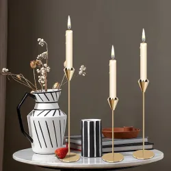 3-lü Stolüstü Şamdan – Dekorativ və Zərif Dizayn thumbnail