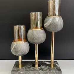 Stol Üstü Şamdan Dekor – Metal Şamdan thumbnail