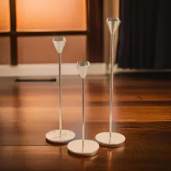 3-lü Stolüstü Şamdan – Dekorativ və Zərif Dizayn