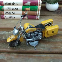 Stol Üstü Metal Motosiklet Suvenir – Vintage Dizayn